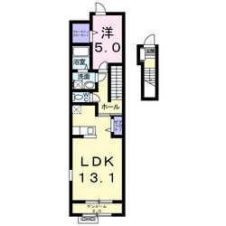 信濃荒井駅 徒歩4分 2階の物件間取画像